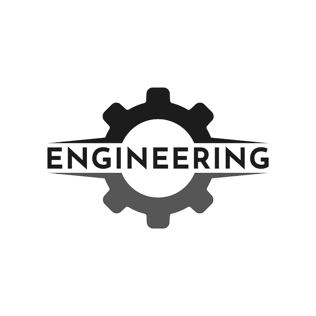 Engineering Einfaches Logo-Zahnrad-Logo