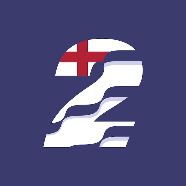 Englands numerische flagge 2