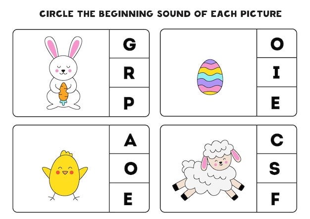 Englisch lernen für kinder färben sie den anfangsklang