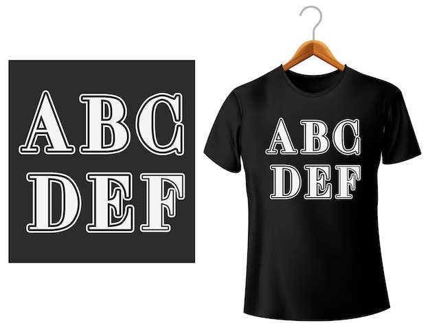 Vektor englische alphabete, buchstaben, grafik, vektortypographie, druck für t-shirts