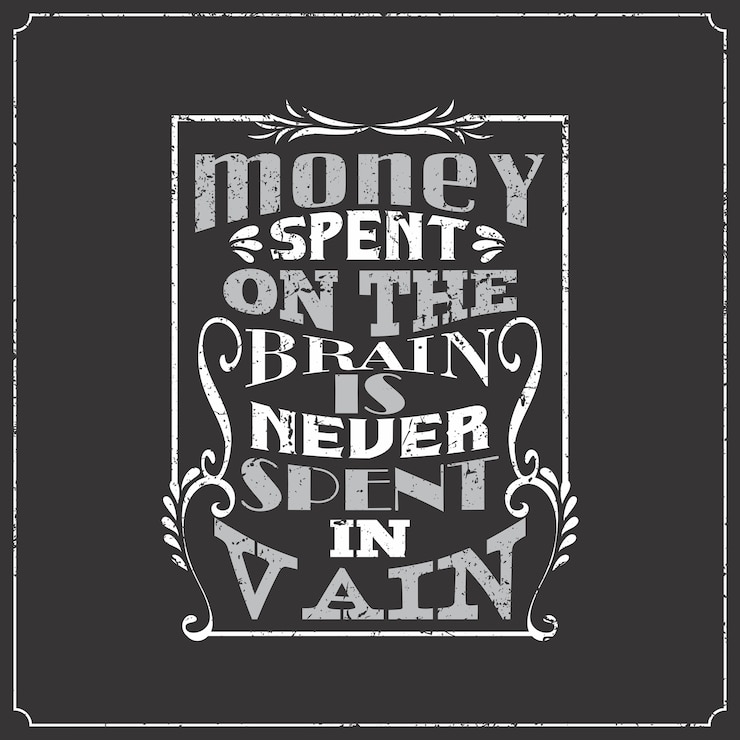 Vektor englisches sprichwort in der alten weinleseart