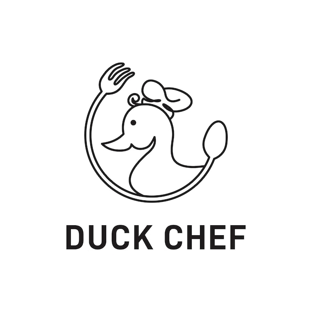 Ente mit restaurant-logo-design