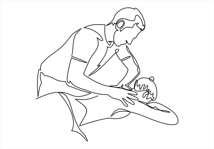 Vektor entspannte frau, die im spa mit einem professionellen massagetherapeuten eine rückenmassage erhält.