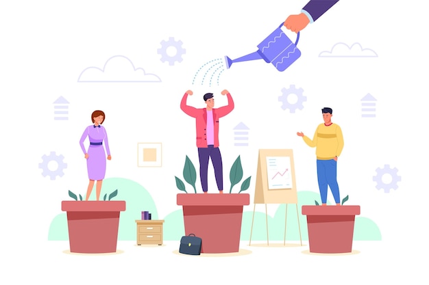 Entwicklung von Mitarbeitertalenten Wachstum Effizienz der Mitarbeiterentwicklung berufliche Karriere fördern Mitarbeiterschulung Coaching Manager fördern