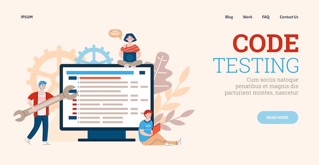 Entwicklungsprozess und Codetest von Software-Websites oder -Anwendungen