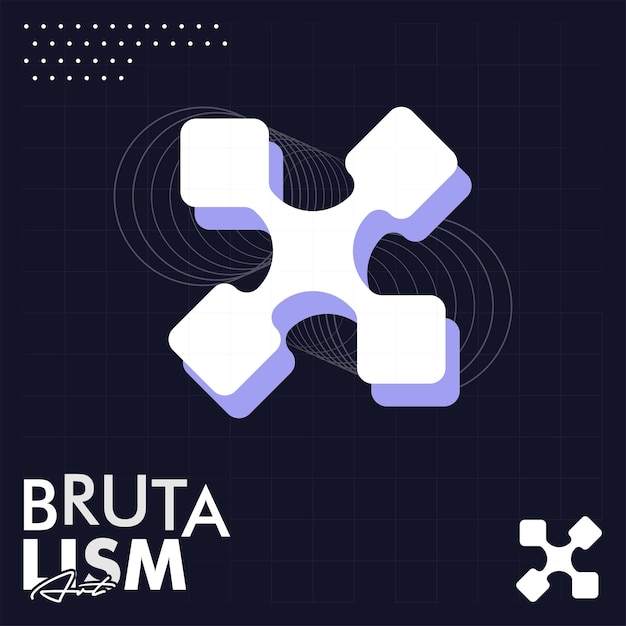 Entwurf Abstraktes geometrisches Formsymbol