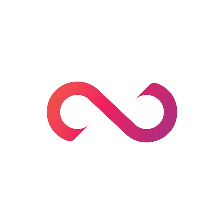 Vektor entwurf der infinity-vektor-logo-vorlage