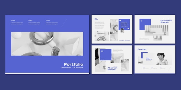 Entwurf der Portfolio-Vorlage