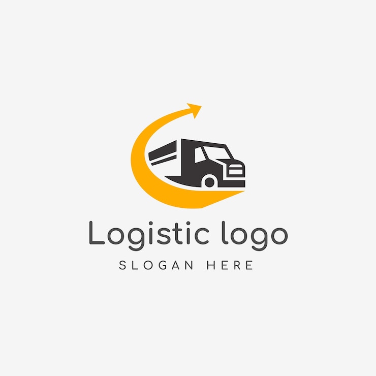 Vektor entwurf der vorlage für das transportlogo