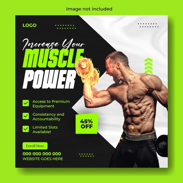 Entwurf der Vorlage für den Fitnessplatz