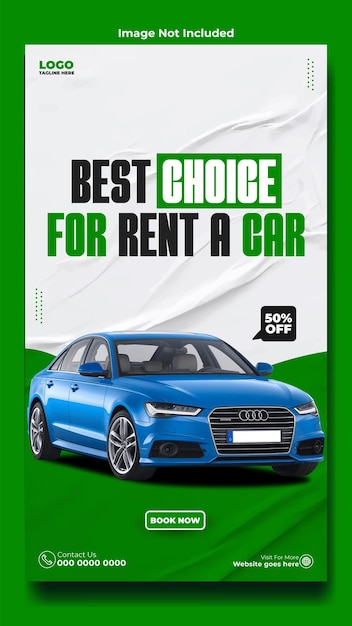 Entwurf der Vorlage für die Autovermietung