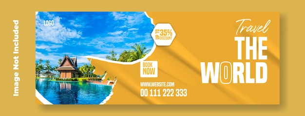 Entwurf der Vorlage für ein Reisebanner