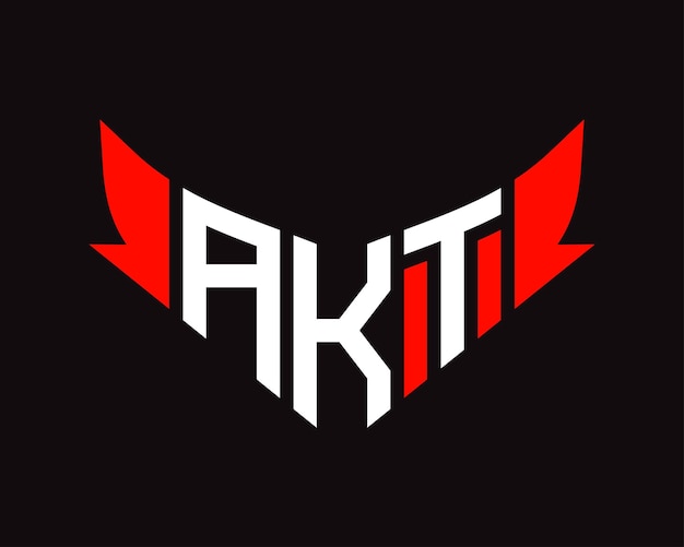 Vektor entwurf des akt-logo mit buchstaben