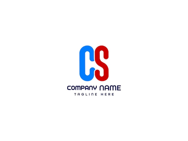 Entwurf des Logos mit dem Buchstaben CS