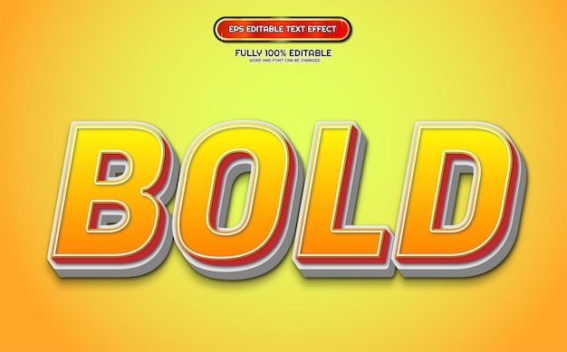 Entwurf einer 3D-Template mit Fettdruck-Cartoon-Text-Effekt