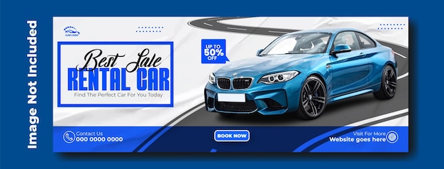 Entwurf einer Vorlage für eine Anzeige für Autovermietungen