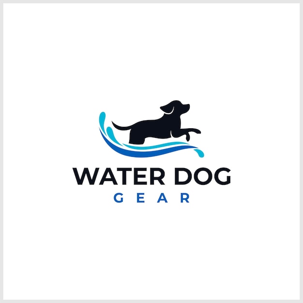 Vektor entwurf eines logos für toilettenartikel für hunde und ein hygienelogo für hunde