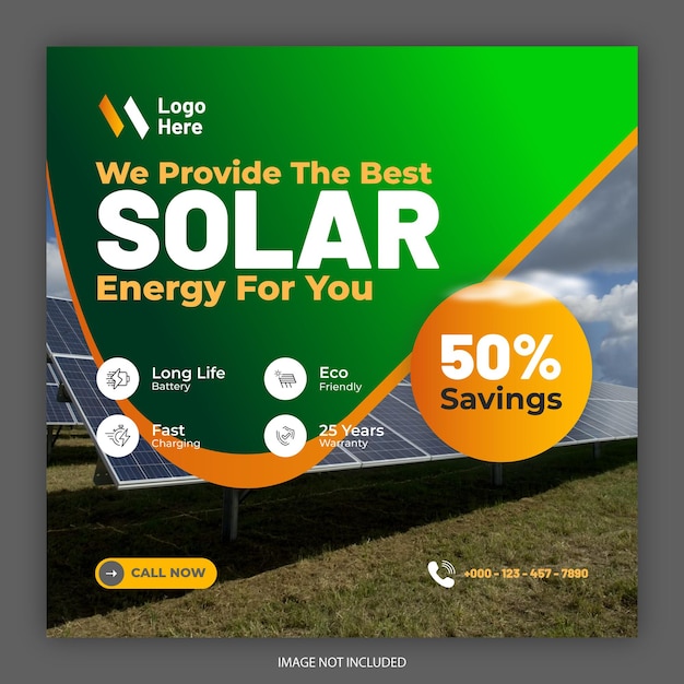 Entwurf von Banner für erneuerbare und nachhaltige Energie
