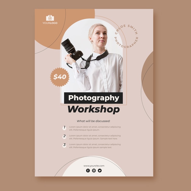 Entwurf von Fotografie-Poster-Vorlagen