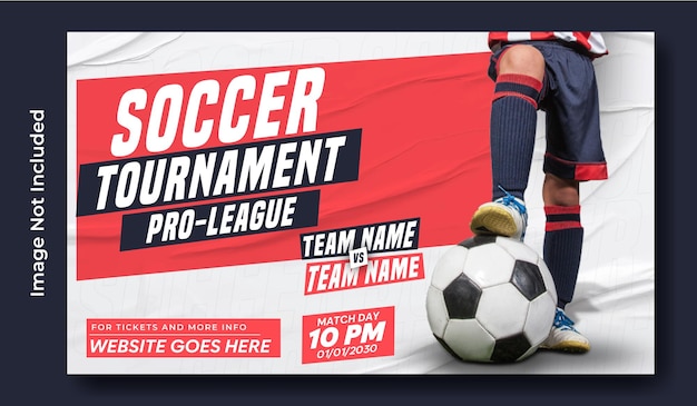 Entwurf von Web-Banner-Vorlagen zur Förderung von Fußballturnieren