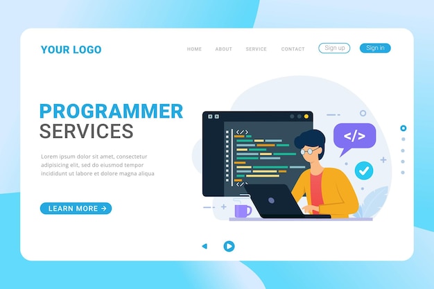 Entwurfskonzept für Landingpage-Vorlagenprogrammierungsdienste