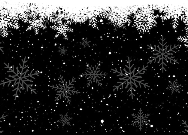 Entwurfsvektor für Winterschneeflocken