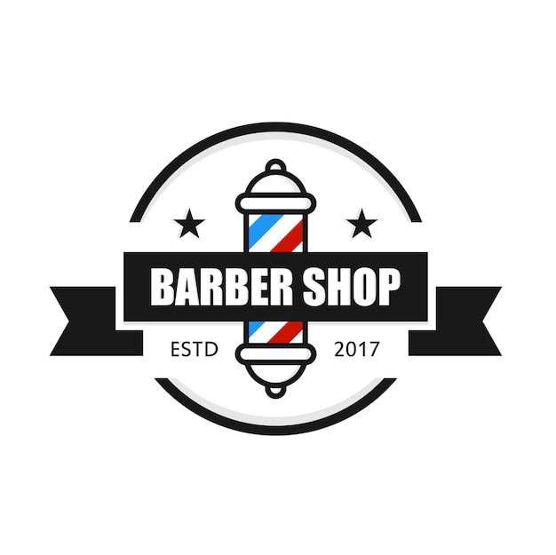 Entwurfsvorlage des barbershop-logos