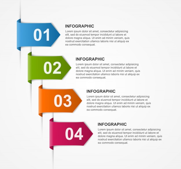 Entwurfsvorlage für abstrakte infografiken.