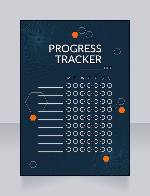 Entwurfsvorlage für arbeitsblätter zur fortschrittsverfolgung