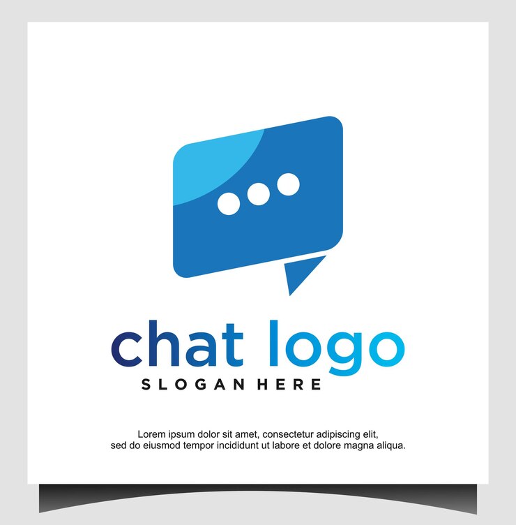 Entwurfsvorlage für Chat-Logo