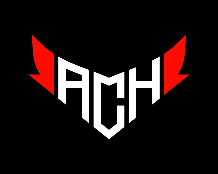 Vektor entwurfsvorlage für das ach-logo