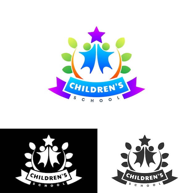 Entwurfsvorlage für das logo der kinderschule