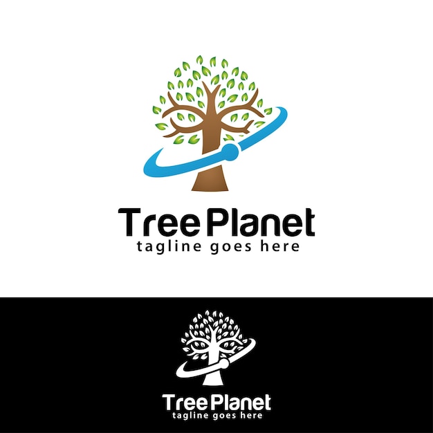 Entwurfsvorlage für das tree planet-logo