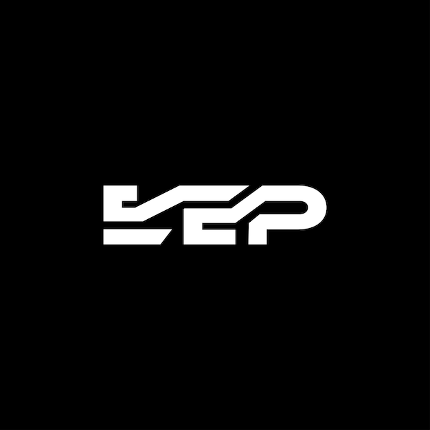 Entwurfsvorlage für ein einfaches Buchstaben-Vektor-Logo der EEP