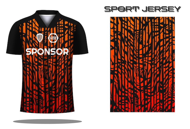 Entwurfsvorlage für fußball-trikot-sporthemden