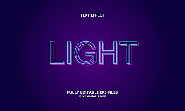 Entwurfsvorlage für lichttexteffekte