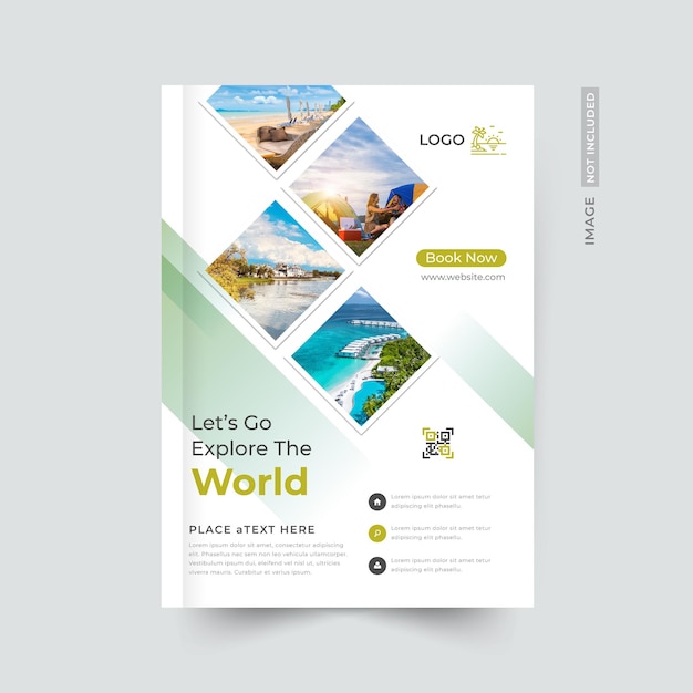 Entwurfsvorlage für Reiseferien-Flyer