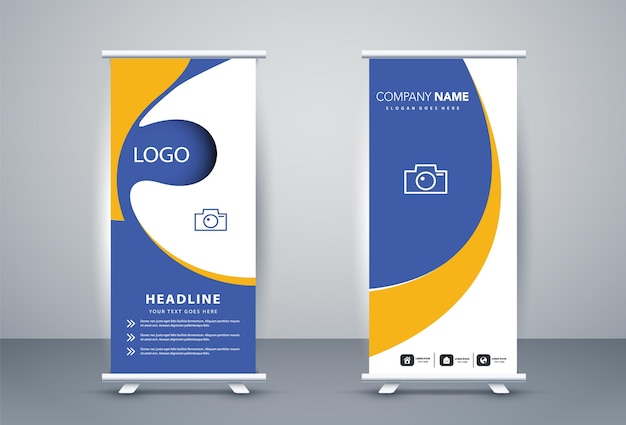 Entwurfsvorlage für Roll-up-Banner