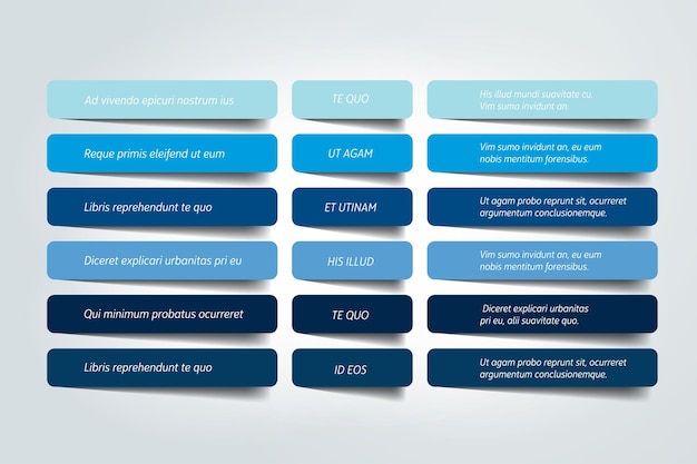 Entwurfsvorlage für Tabellenpläne mit 6-reihigem Vektorbanner