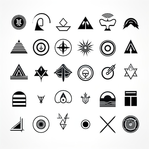 Vektor enzyklopädie-symbole