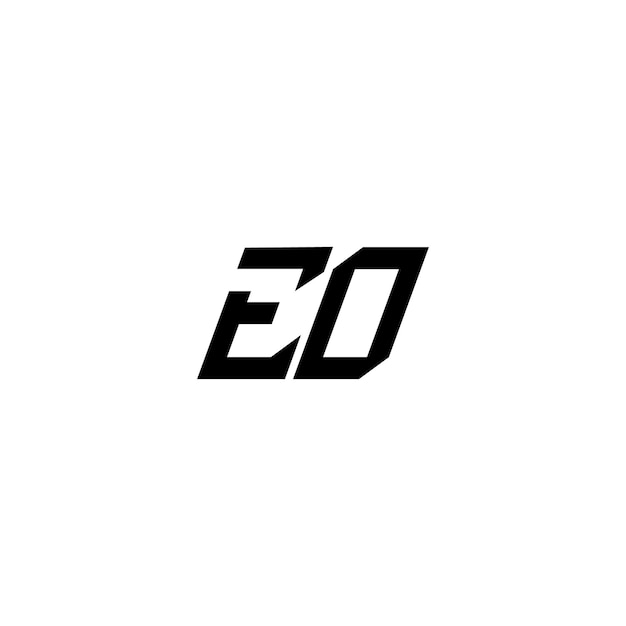 EO-Monogramm-Logo-Design, Buchstabe, Text, Name, Symbol, monochromes Logo, Alphabet-Zeichen, einfaches Logo