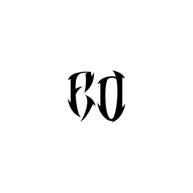 EO-Monogramm-Logo-Design, Buchstabe, Text, Name, Symbol, monochromes Logo, Alphabet-Zeichen, einfaches Logo