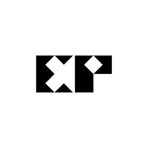Ep-monogramm-logo-design, buchstabe, text, name, symbol, monochromes logo, alphabet-zeichen, einfaches logo