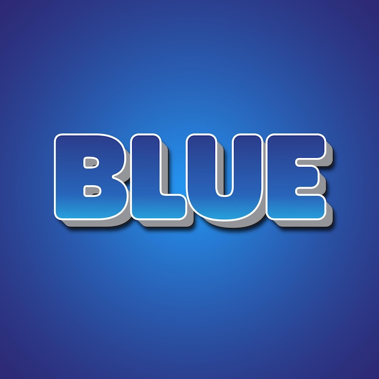 Vektor eps bearbeitbare 3d-blaue text-effekt-hintergrund
