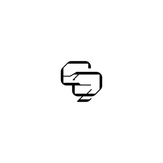 EQ-Monogramm-Logo-Design, Buchstabe, Text, Name, Symbol, monochromes Logo, Alphabet-Zeichen, einfaches Logo