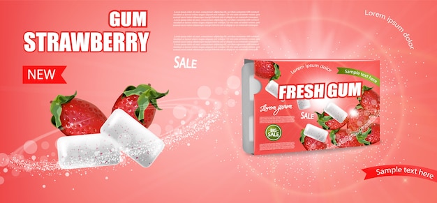 Erdbeergummi banner