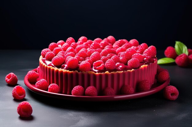 Vektor erdbeerkuchenfoto mit weißem hintergrund