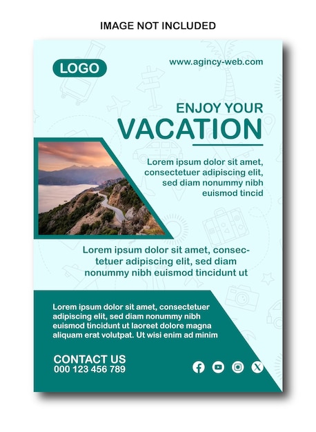 Vektor erforschen sie die welt reisen verkauf & business marketing mit minimalistischen poster & flyer designs