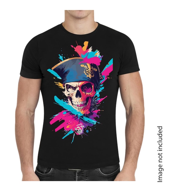 Ergreifen Sie das Abenteuer und entfesseln Sie Ihren inneren Piraten mit unseren kühnen Totenkopf-T-Shirt-Designs, die von der KI generiert wurden