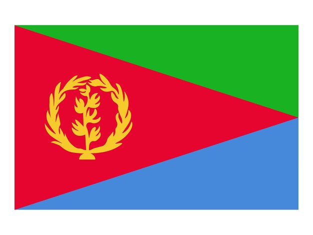 Eritrea-Flagge, offizielle Länderschilder, Länderflaggenbanner